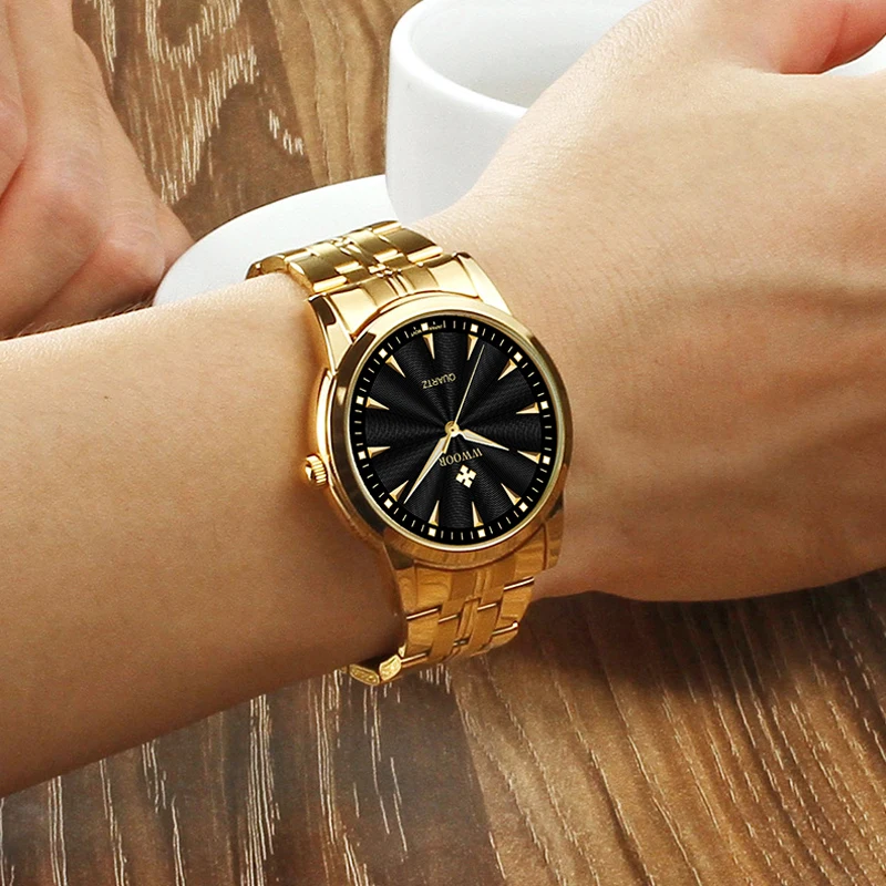 WWOOR Luxury Men's Watches Fashion Casual Original Quartz Watch for Man Waterproof Stainless Steel Watch Male Relogio Masculino