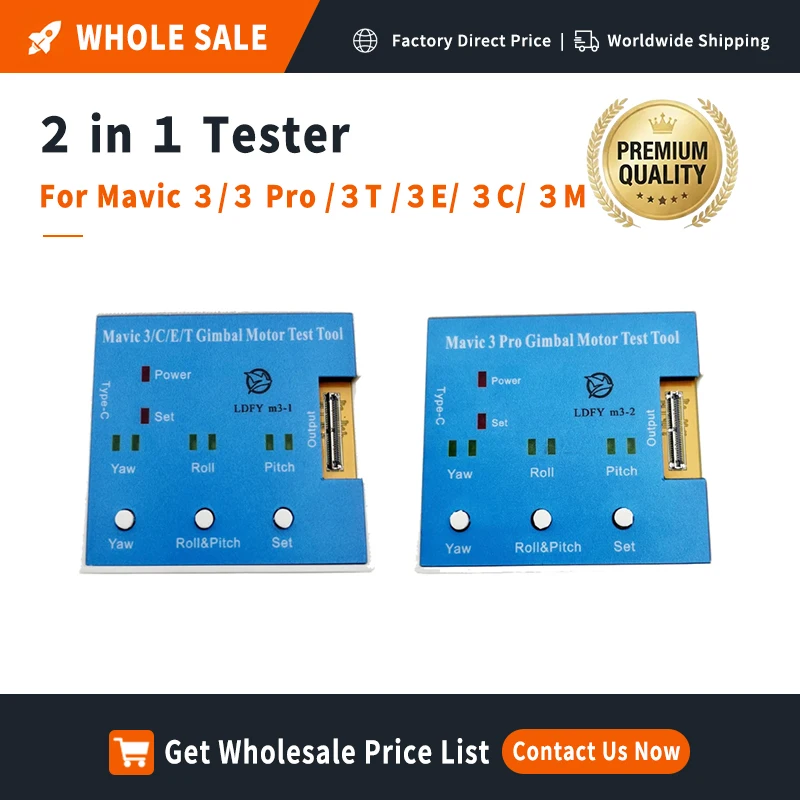 Replacement PTZ Motor Test Board for Mavic 3/3Pro/Air 3 Gimbal Yaw Roll Pitch Diagnostic Tool-Pre-Tested Drone Repair Equipment