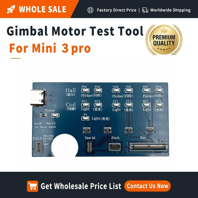 Factory Direct Gimbal Motor Test Tool for DJI Mini 3 Pro | Yaw Roll Pitch Motor Tester Drone Diagnostic Repair Parts Bulk Stock