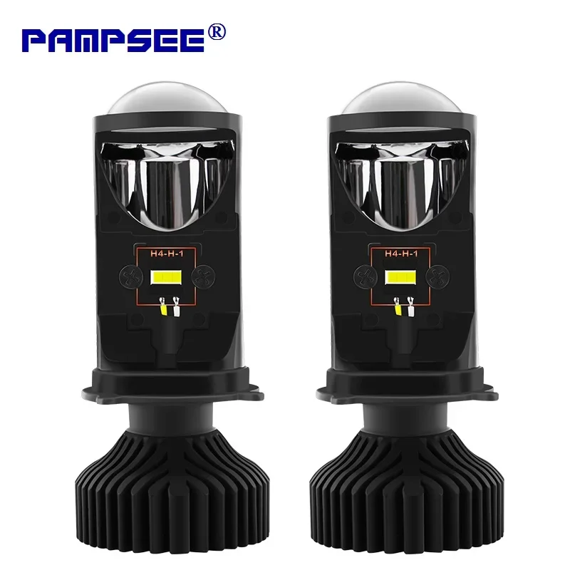 H4 9003 HB2 LED Headlight Kit Lamp with Mini Projector Lens Fan Cooling 12V 6500K White 20000LM Automobile Hi/Lo Beam Bulb Y6D