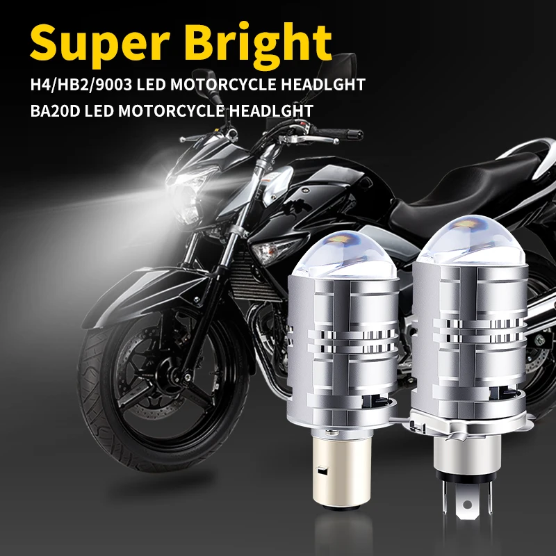 1PC/2PCS H4 LED Projector 150W Headlight Bulbs 9003 HB2 Canbus High Low Beam Motorcycle Turbo Lamps For Honda CB500 1970s-1990s