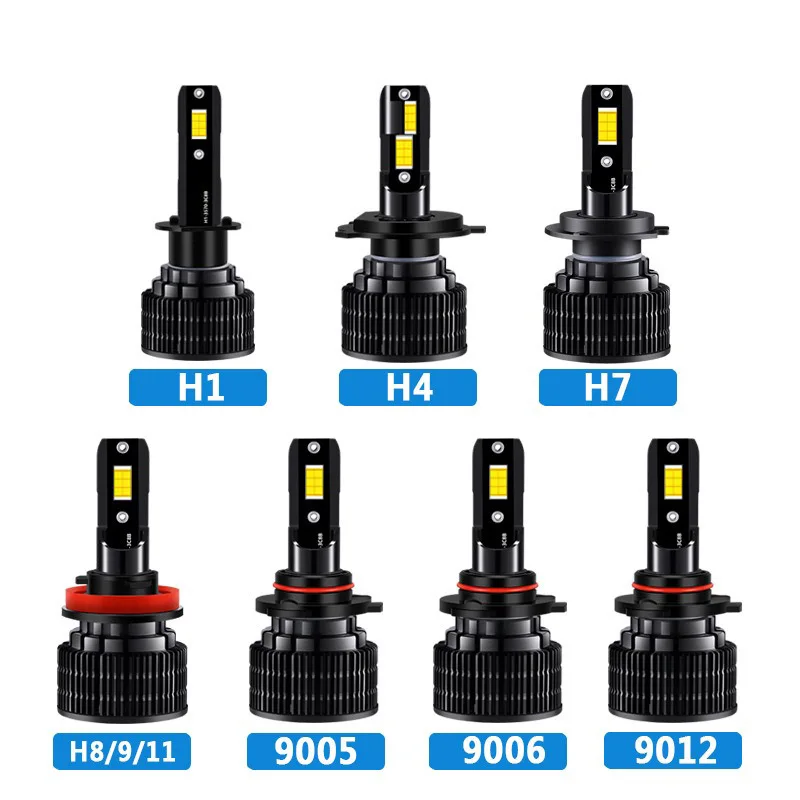 LED Headlight Bulbs 12V 52W 6000K 10000Lm H1 H3 H7 H8 H9 H11 HB3 H10 HB4 HIR2 H4 HB2 9003 9005 9006 9012 Car Light Retrofit