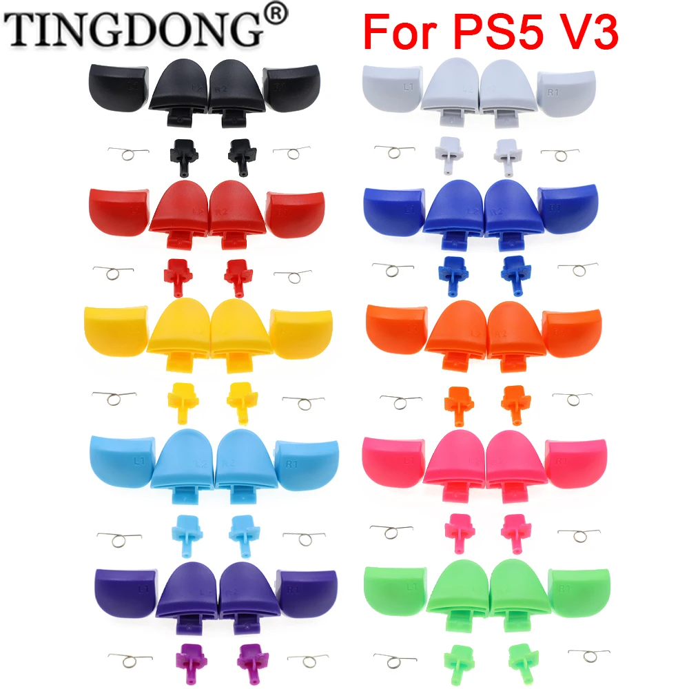 Replacement L1 R1 L2 R2 Shoulder Buttons & Share Button Kit For PS5 V3 BDM-030 Wireless Controller