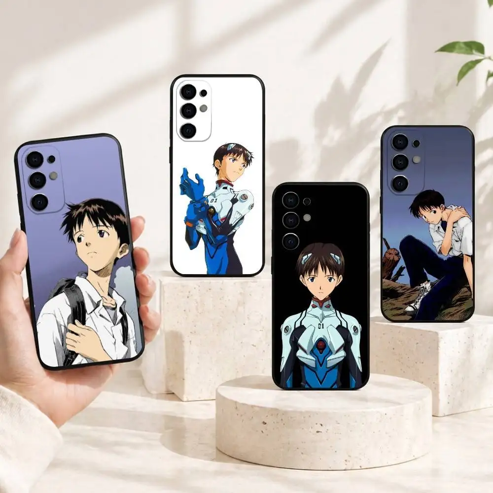 Anime E-Evangelion Phone Case For Samsung S25,S24,S21,S22,S23,S30,Ultra,S20,Plus,Fe,Lite,Note,10,Black Cover
