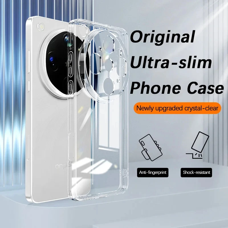 Ultra Thin Transparent Phone Cases for OPPO Find X9 Ultra X9s Pro Plus FindX9s Soft Clear TPU Lens Protective Back Cover Housing