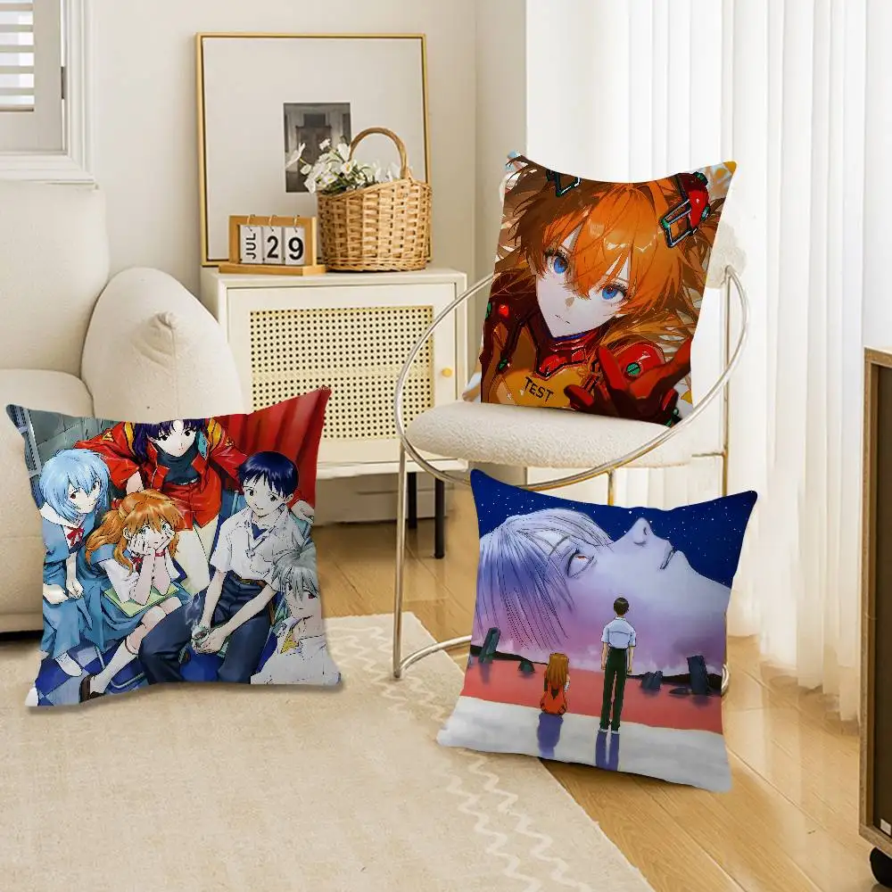 N-Neon-Genesis-Evangelion Psychological-Mech Cushion Cover Inches Farmhouse Decor Home Throw Pillow Covers for Couch Decorations