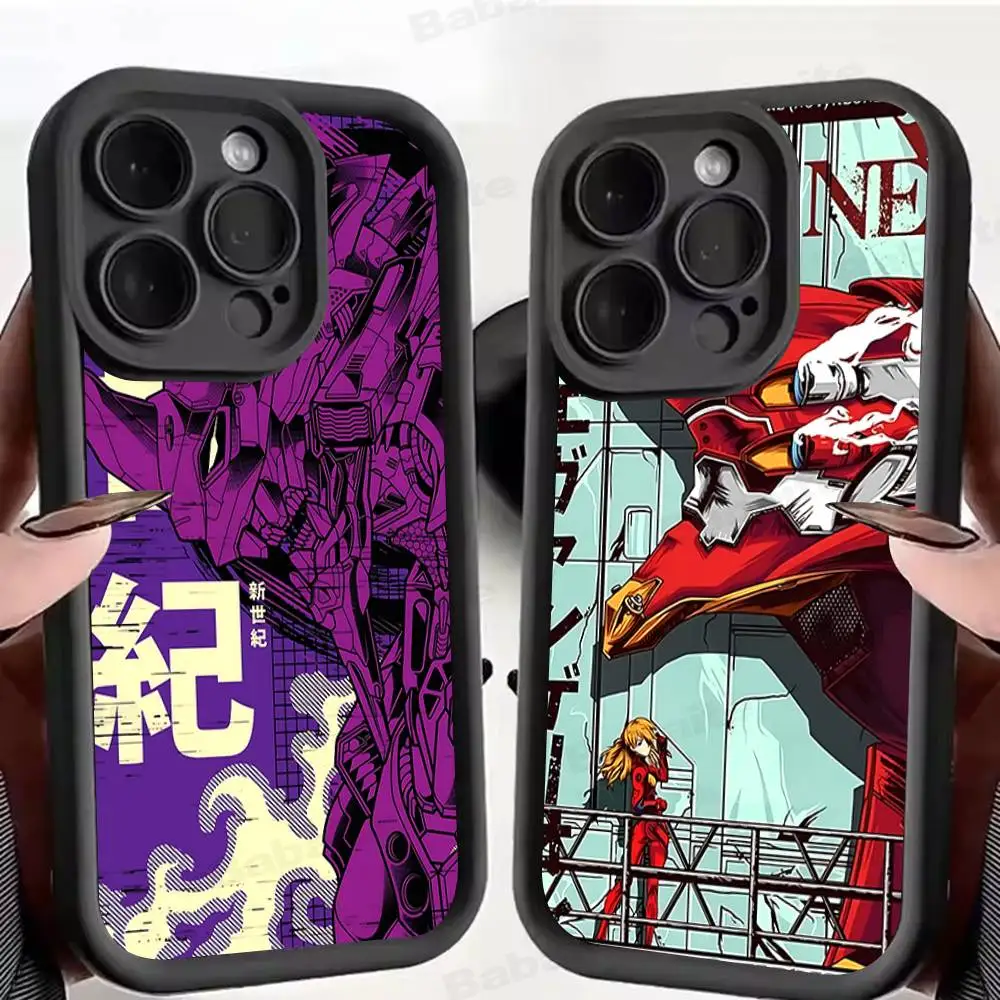 Anime Classic E-evangelion Phone Case For IPhone 17 16 15 14 13 12 11 Pro Max Mini Plus Soft TPU Back Cover