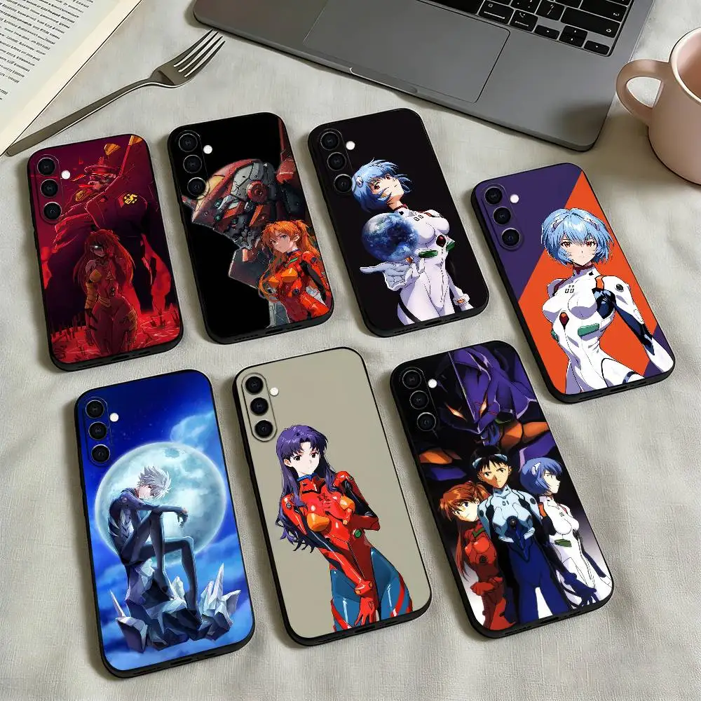 Neon-n G-Genesis E-Evangelion Phone Case For Samsung Galaxy A73,A72,A71,A70,A53,A52,A51,Others Soft Black Cover