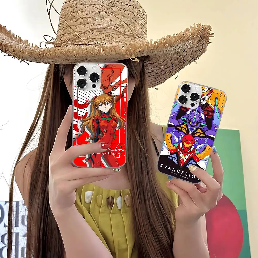 Anime Classic E-evangelion Phone Case For IPhone 17 16 15 14 13 12 11 Plus Pro Max Satin Glossy Surface Cover