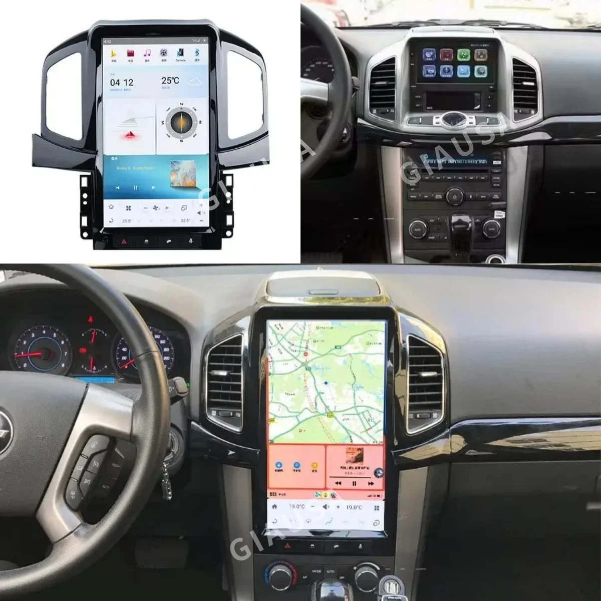13.6inch 4K Screen Car Radio For Chevrolet Captiva 2008 - 2017 GPS Carplay Android 13 Car Multimedia Video Player Head Unit DSP