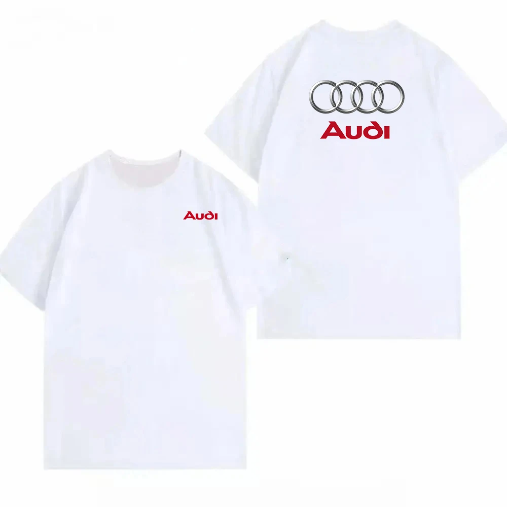 Audi Unisex Summer Short-Sleeved T-Shirt Custom Printed Logos & Patterns Outdoor Sports Men's And Women's Clothing