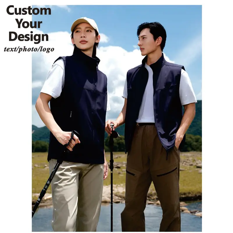Fashion Style Down Vest Custom Team Logo Casual Sleeveless Jacket Print Pattern Chill -proof Coat Company Brand Text Men Women