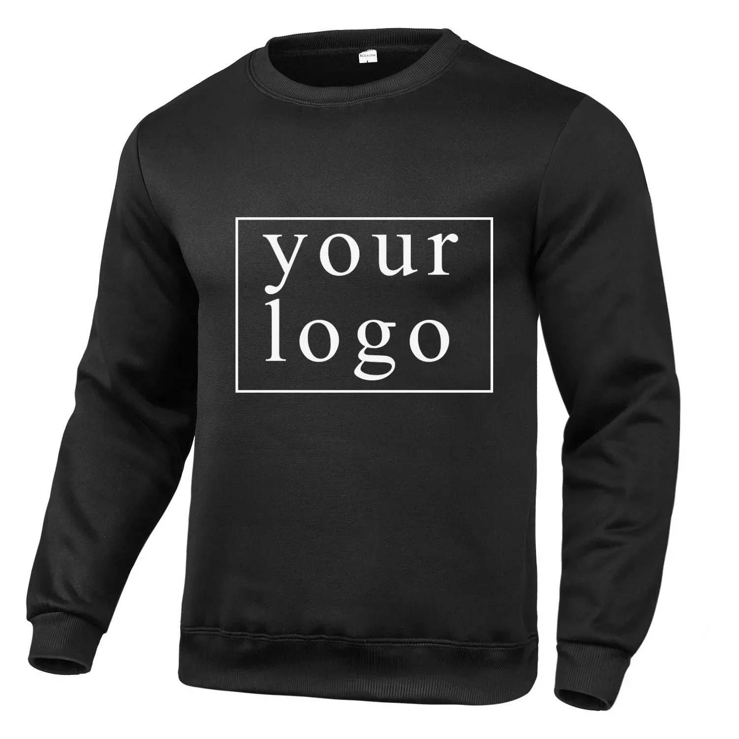 Your Own Design Brand Logo/Picture Personalized Custom Anywhere Men Women DIY Round neck long sleeved pulloverhoodie Fashion New