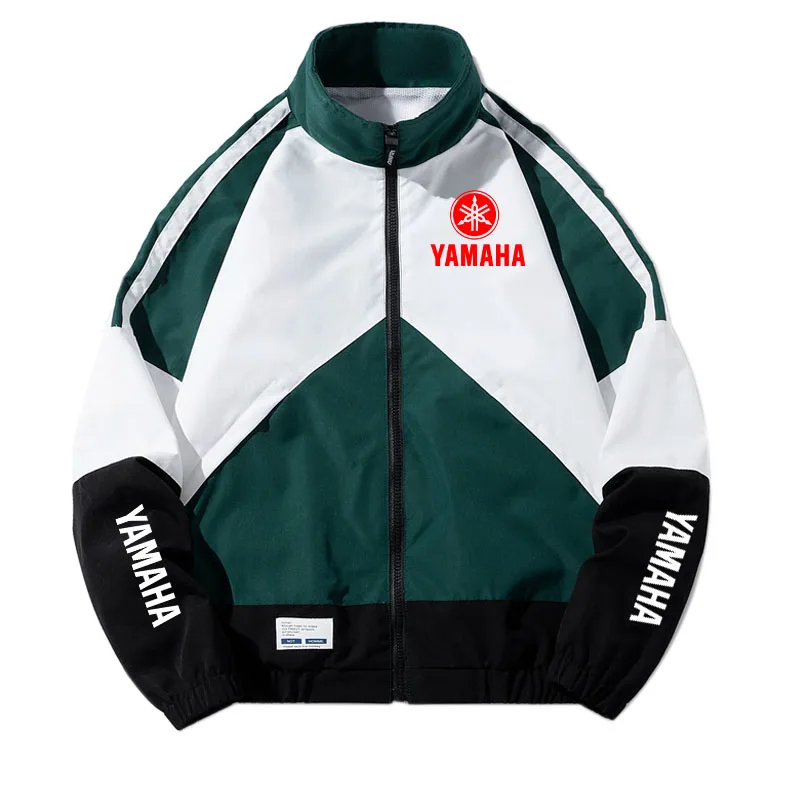 2026 Yamaha Logo Autumn Men's Anorak Hip Hop Zipper Coat Fashion Man Sports Breathable Baseball Uniform