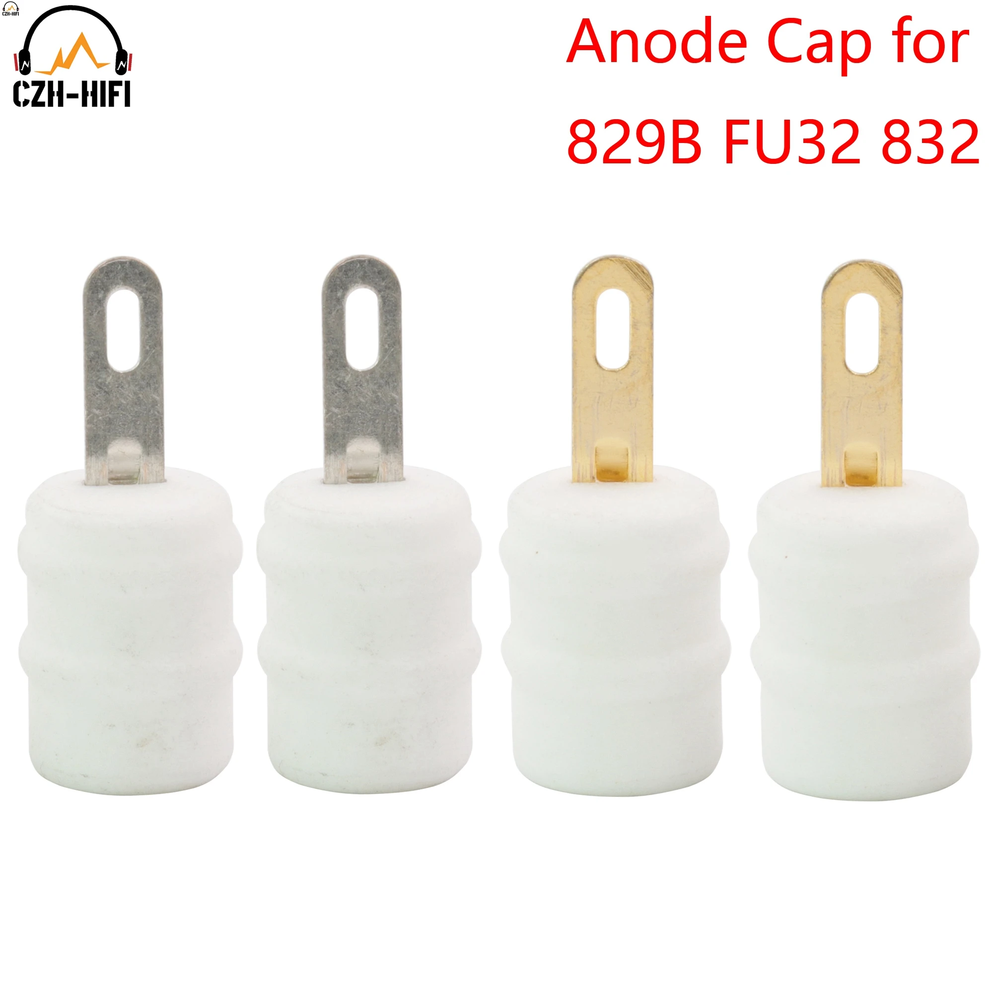 Ceramic Vacuum Tube Plate Anode Pin Caps Electronic Valve Hat for FU-29 829 829B FU29 GU32 832 FU32 Vintage Audio Amplifier DIY