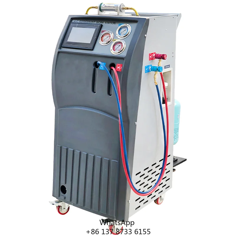 Vehicle Equipment Automatic Ac R134a Recovery Machine Auto Air Conditioning Flush Machine