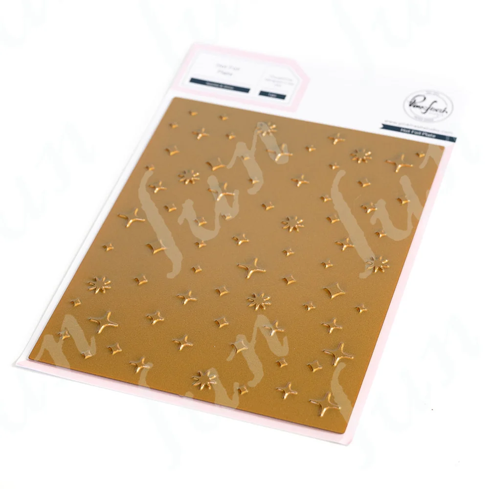 Arrival New Sparkle & Shine Hot Foil Plates Craft Decoration Embossing Template DIY Scrapbooking Greeting Card Handmade
