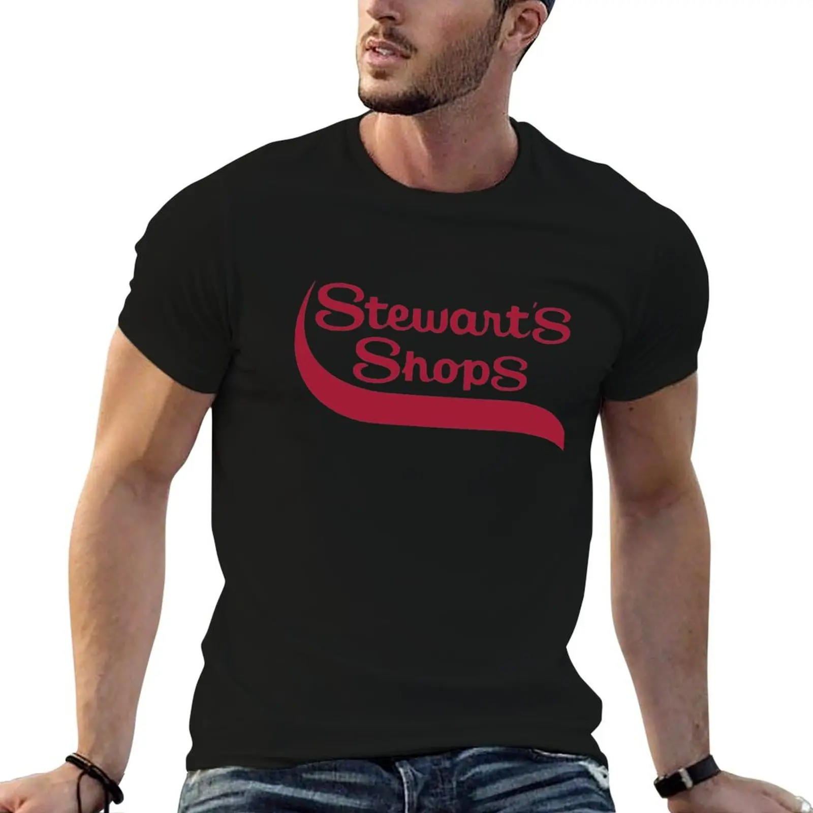 Stewarts shops T-Shirt Casual Street Style Short Sleeve Tee