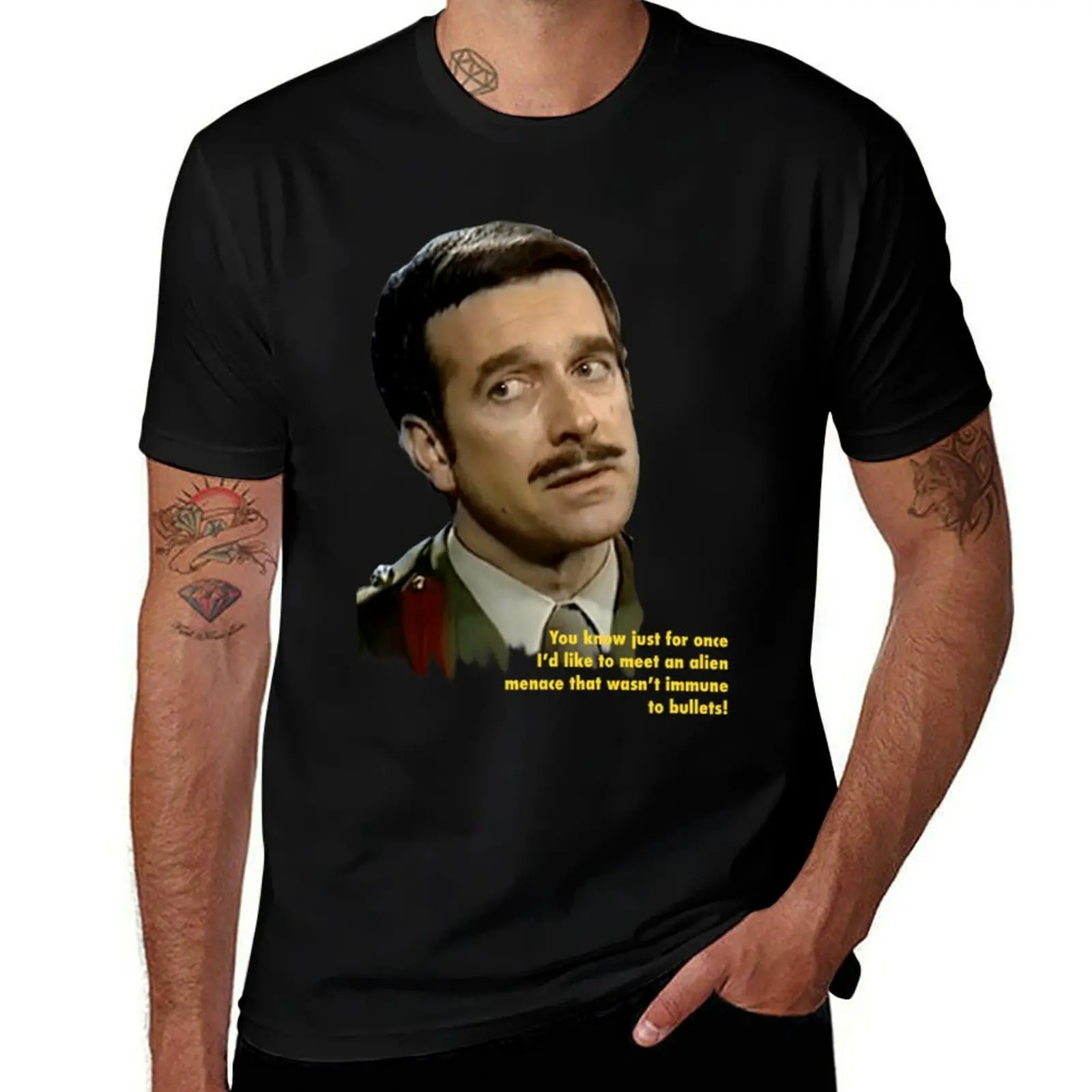 Brigadier Lethbridge-Stewart Who T-Shirt Lightweight Casual Summer T-Shirt