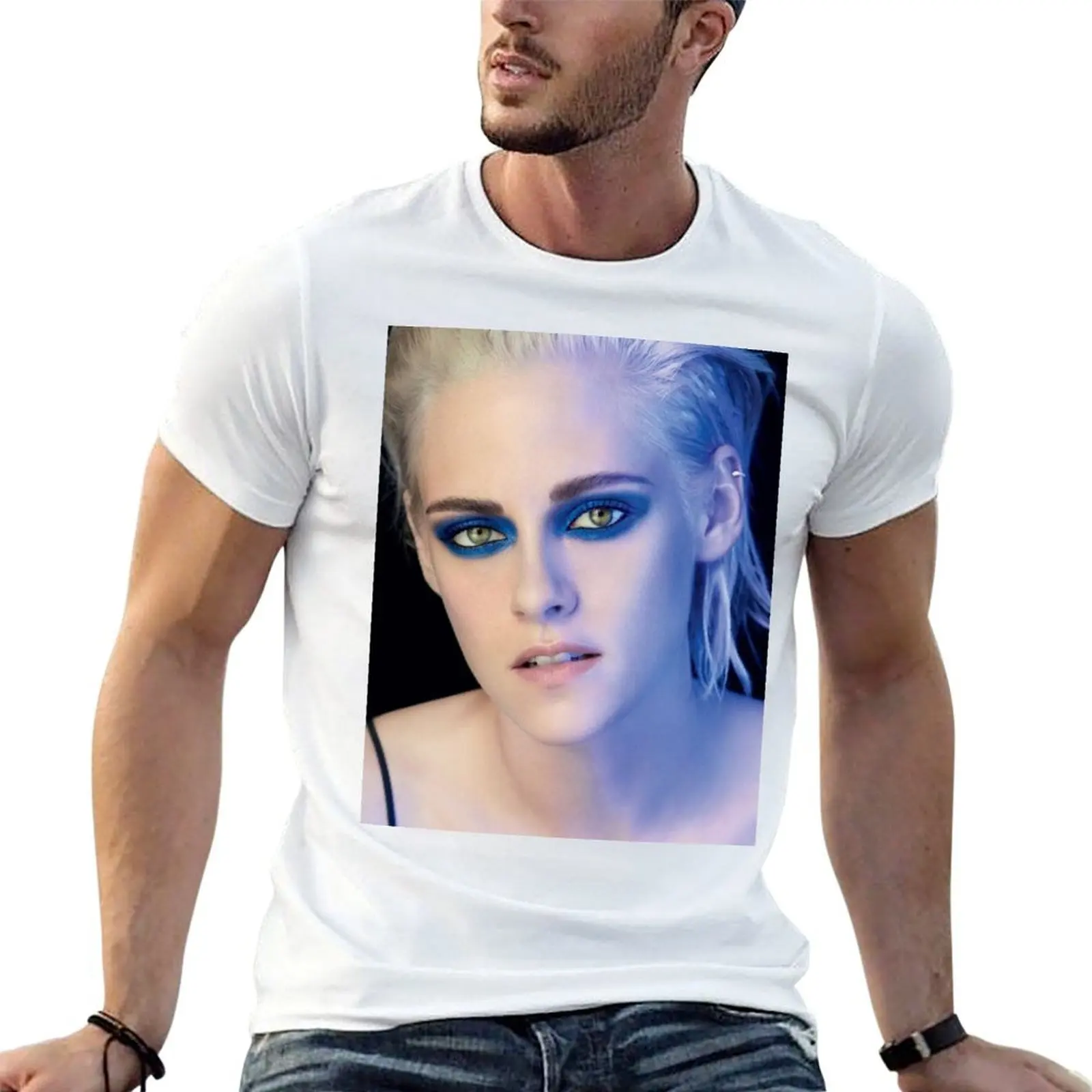 Kristen Stewart T-Shirt Worker Basic Short Sleeve Tee