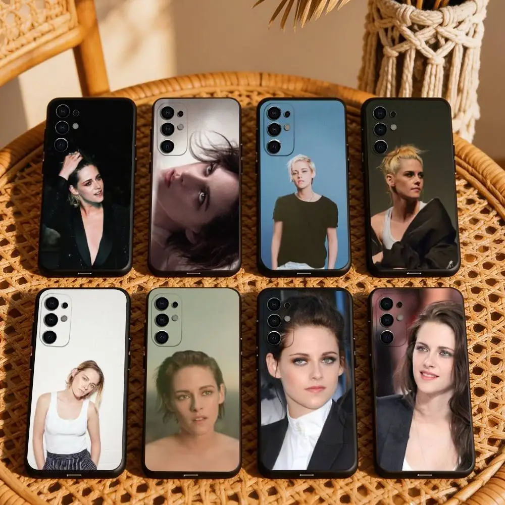 k-Kristen S-Stewart  Phone Case For Samsung S25,S24,S21,S22,S23,S30,Ultra,S20,Plus,Fe,Soft Silicone Black Cover