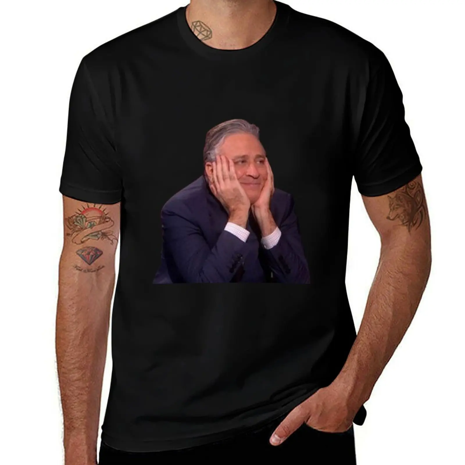 Jon Stewart - The Daily Show T-Shirt t shirt man plain T-Shirt
