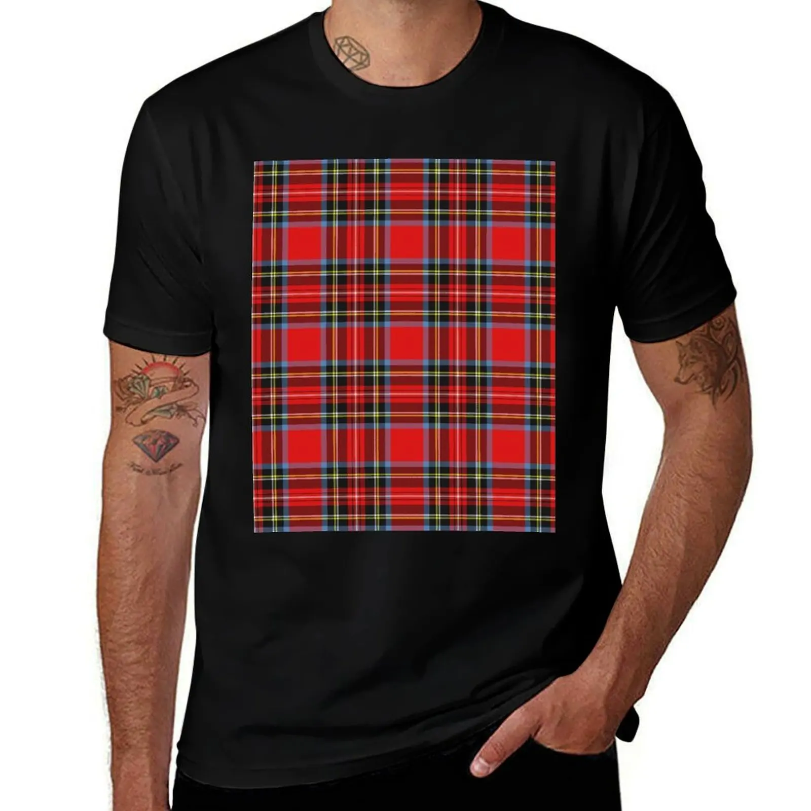 Stewart Royal Modern Detailed Tartan T-Shirt Halloween Theme T-Shirt