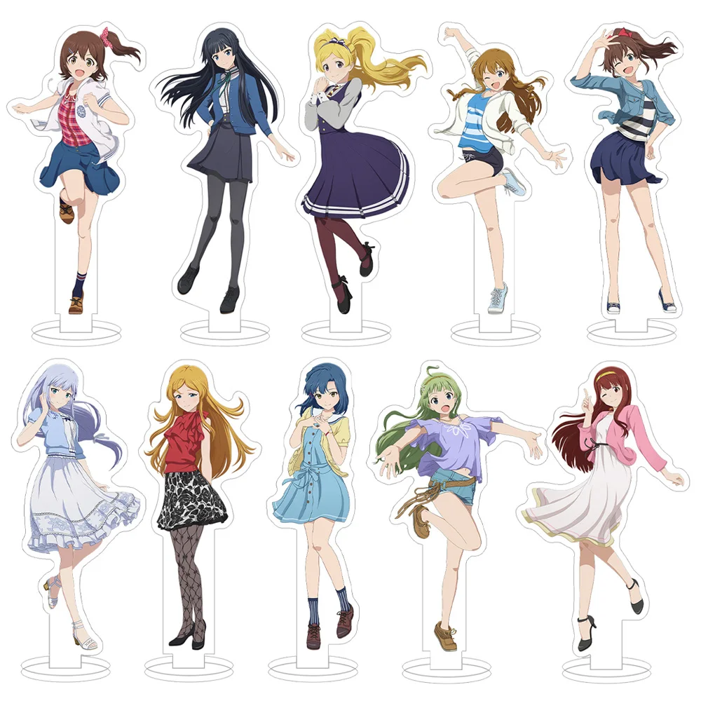 THE IDOLM@STER MILLION LIVE Mirai Kasuga Tsubasa Ibuki Reika Kitakami Emily Stewart Reika Kitakami Anime Figure Acrylic stand