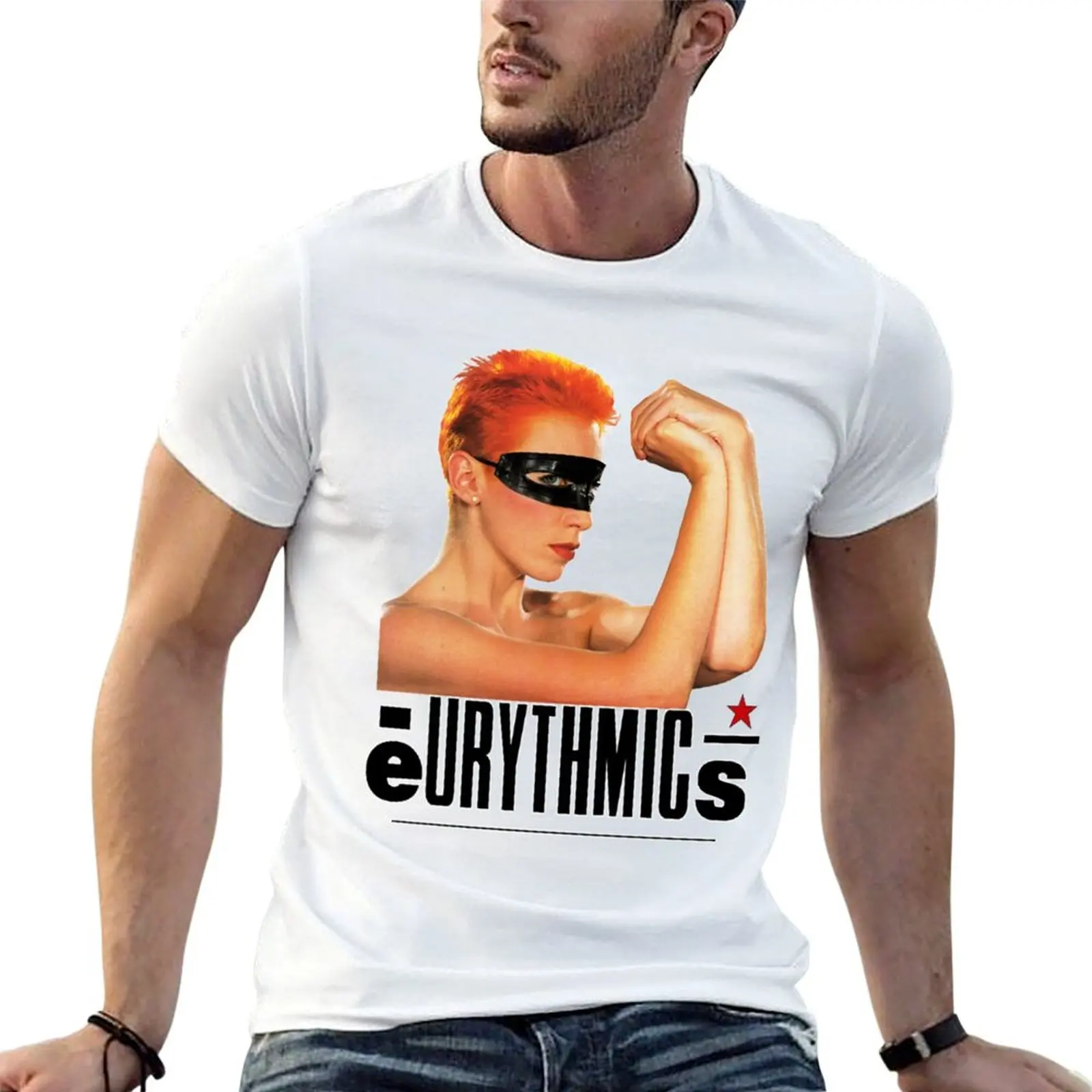 Eurythmics - Annie Lennox -Dave Stewart T-Shirt Christmas Casual Short Sleeve Top