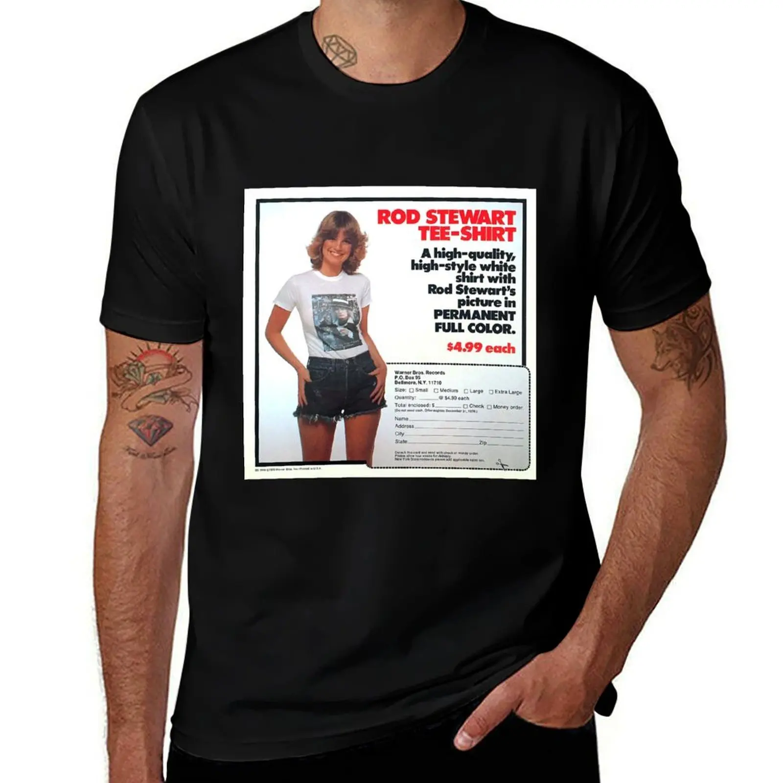 The Rod Stewart Tee-Shirt Offer T-Shirt Casual Work Wear T-Shirt