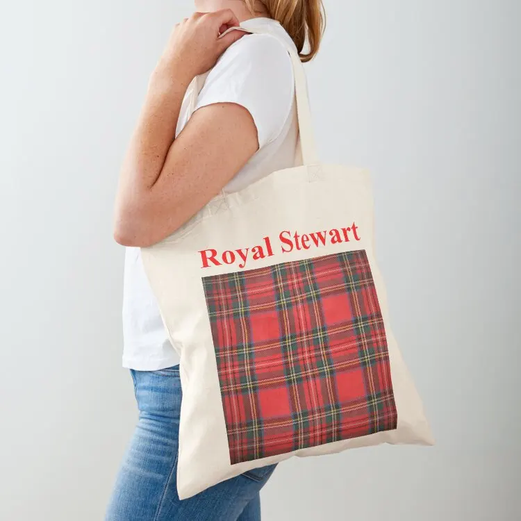Royal Stewart Tartan Tote Bag Women's shopper tote bag women shopper bag women canvas