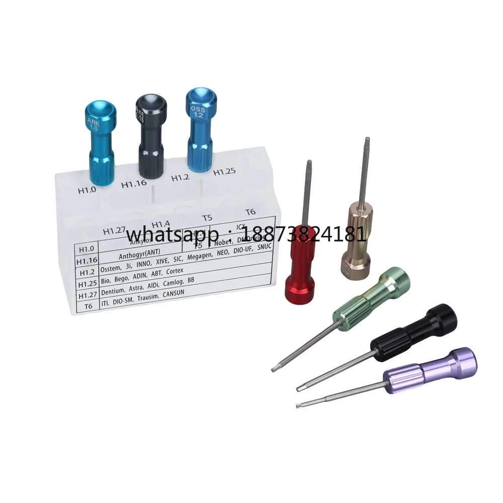 Dental Screw Driver Micro 9pcs/Set Laboratory Tools Kit Stainless Steel Materials fast shipping