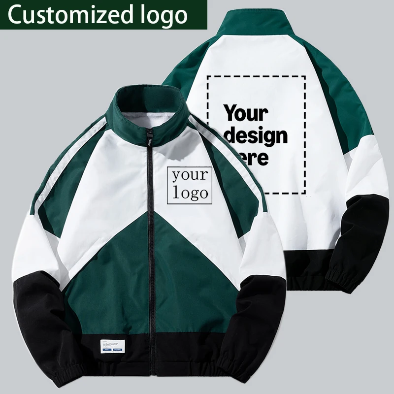2026 New Model Men's Racing Windproof Jacket Hip-Hop Street Men's and Women's Fashion Casual Sports Zipper Coat Custom Logo