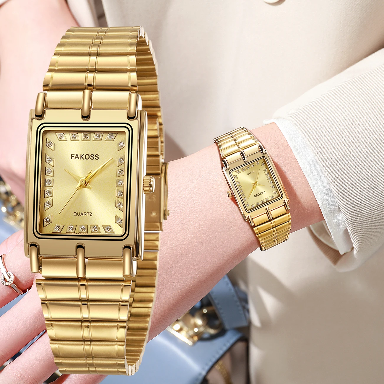 WWOOR Top Brand Luxury Woman's Watches Casual Dress Ladies Quartz Bracelet Wrist Watch Stainless Steel Waterproof Women Clock