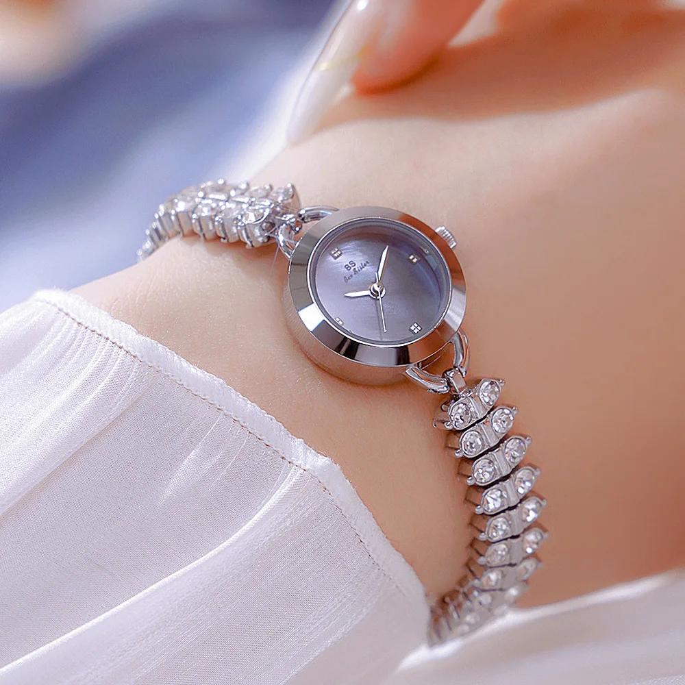 Top Brand Luxury Women’s Quartz Watch Diamond Bracelet Stainless Steel Fashion Ladies Dress Wristwatch Elegant Female Clock