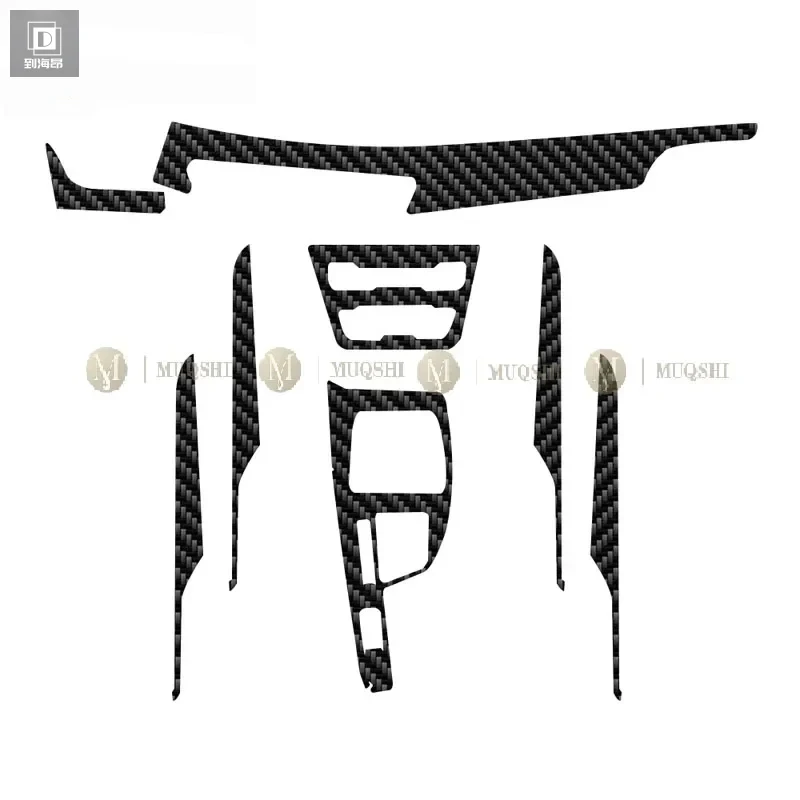 PET 5D Carbon Fibre Film For BMW F39 F48 X1 X2 2016-2022 Car Interior Center Console Anti Scratch Resist Film Accessories Refit
