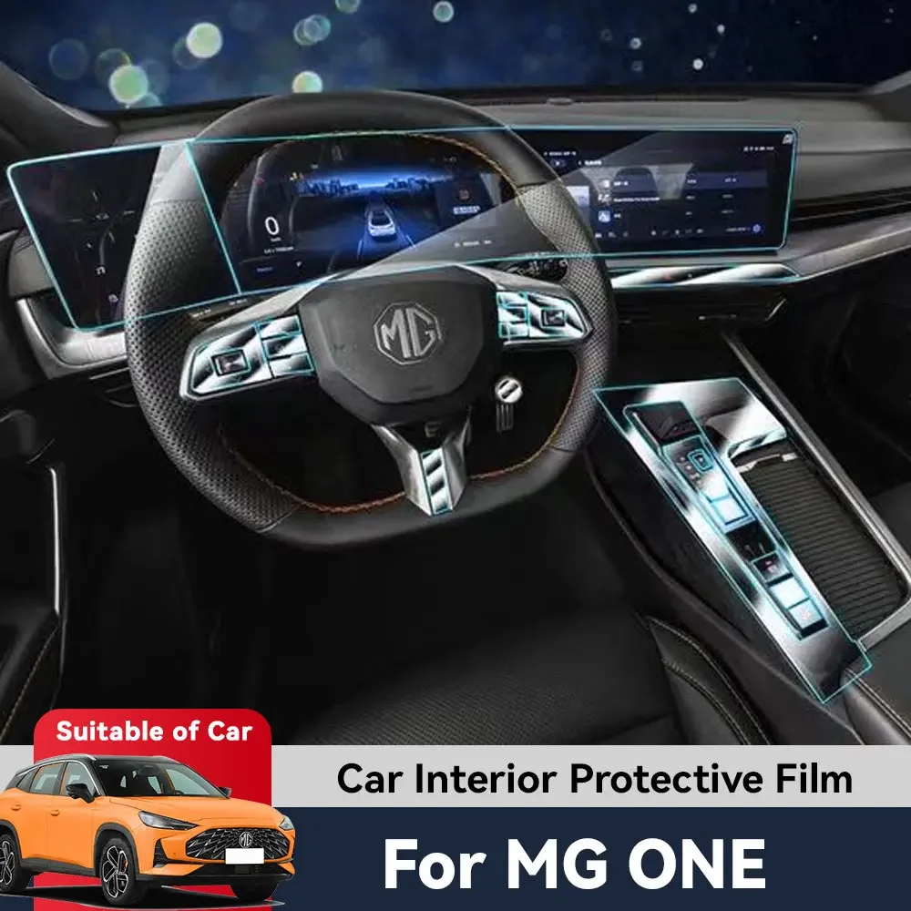 Car Dashboard GPS Navigation Instrument Screen Key Interior Protective Film Antiscratch TPU For MG ONE 2023 2024 Sticker PPF