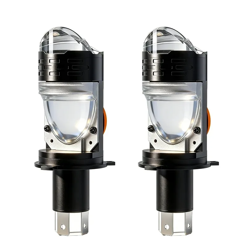 H4 LED Headlight Bulbs Projector Lens Canbus Anti-glare Plug Play 9V-60V 5000000LM IP68 300000H for Cars/Motorcycles