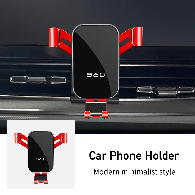 Car Air Vents Phone Holder Metal Hook Magnetic Phone Mount Accessories For Volvo XC90 XC60 C30 T6 S60 C70 XC40 V40 XC70 V70