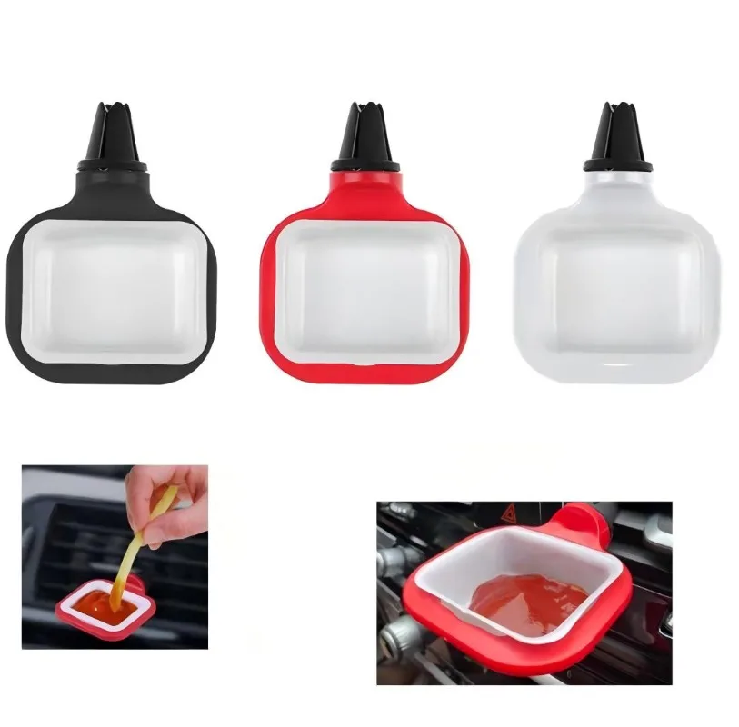 Reusable Washable Car Dip Holder, Universal Size Sauce Cup Organizer, Road Trip Accessory & Fast‑Food Lover Gift