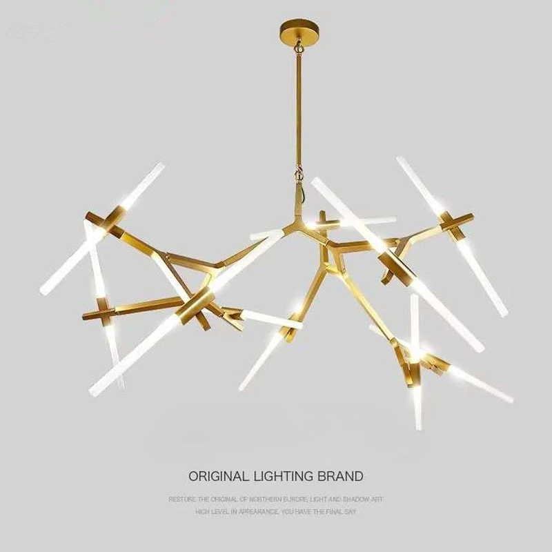 Modern LED Chandeliers Gold Black Ceiling Hanging Lighting Dining Kitchen Living Bedroom Indoor Decor Suspension Pendant Lamp