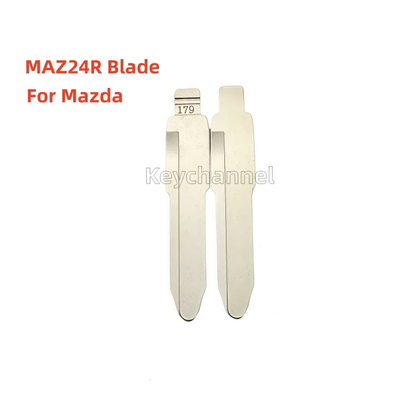 10pcs  #27-1 Car  Flip Key Blank 179# KD Key Blade MAZ24 Spare Key for Mazda3 5 6 CX-7 MAZ13 Key  for Xhorse VVDI KD Remote