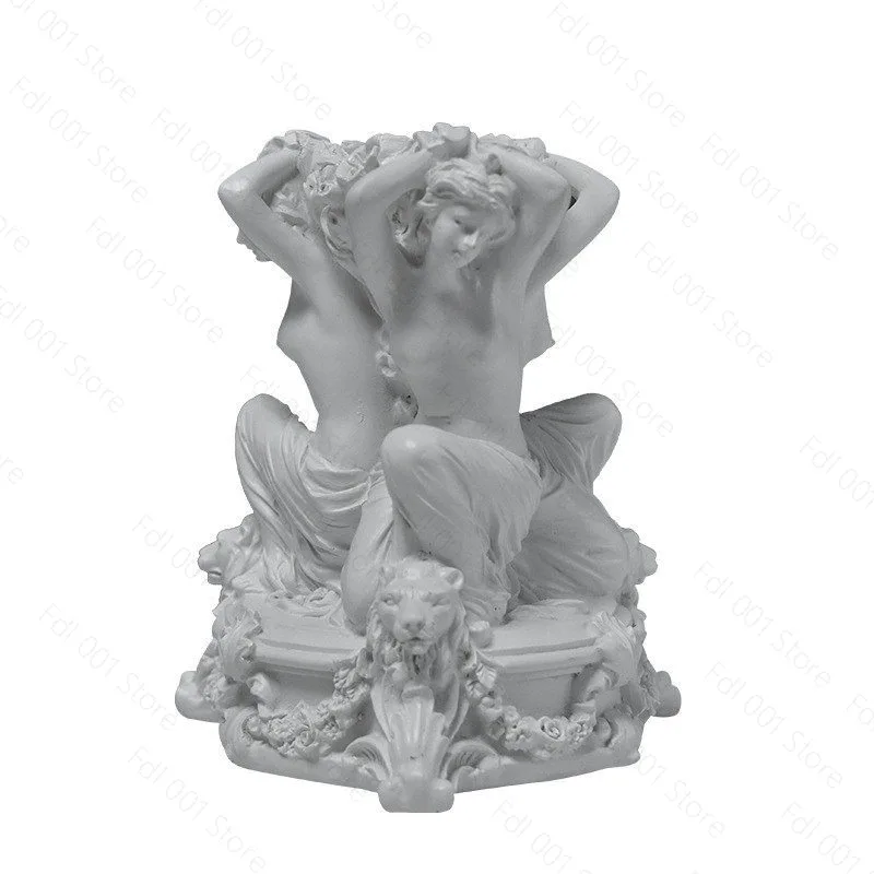 The Three Graces Statue Greece Antonio Canova Famous Sculpture Sexy Goddess Figure Crafts Home Living Room Hotel Decoration Art
