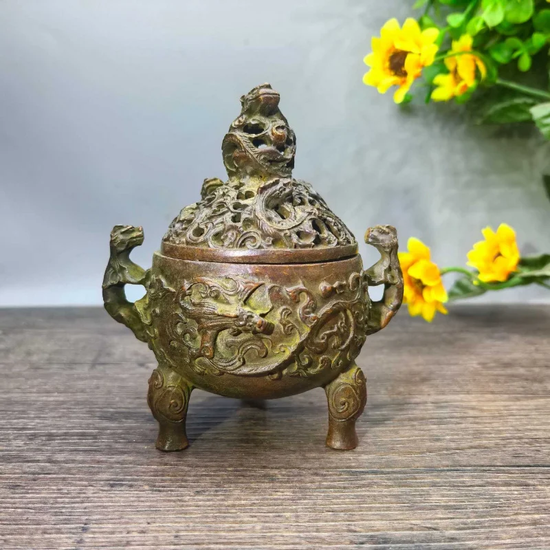Three-legged Pixiu Incense Burner Ornament Home Office Decoration Creative Gift Craft