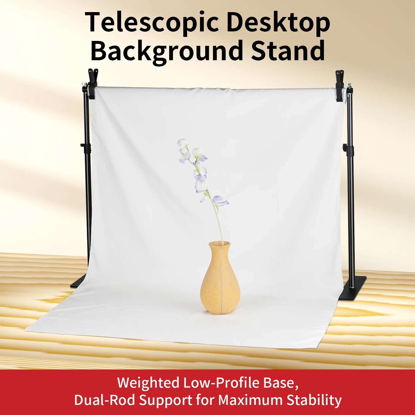 Selens 70x100cm Adjustable Telescopic Desktop Stand Telescopic Background Stand Camera Video Shoot Photography Accessories
