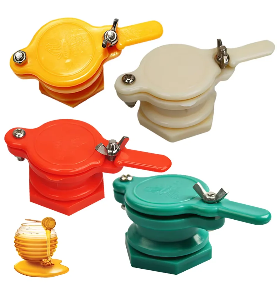 Bee Honey Extractor Tap Gate Valve Bottling Honey Extractor Machine Durable Non-toxic 4 Colors Hive Equipments Beekeeping Tools
