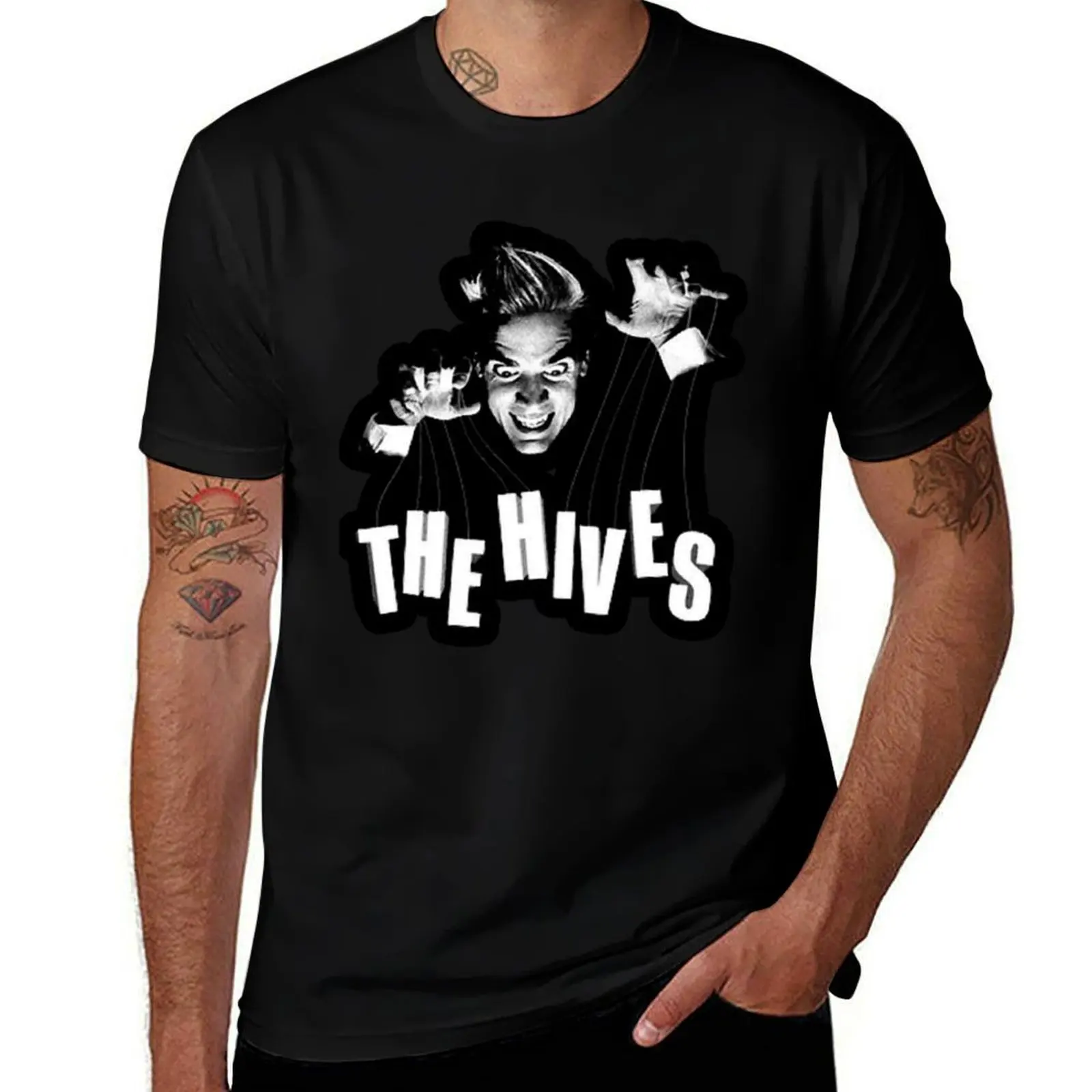 THE HIVES MUSICWORK T-Shirt Standard Fit Solid Tee Shirt