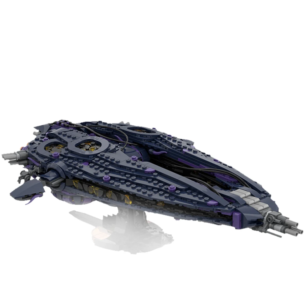 Gobricks MOC Stargate Wraith Hive Ship Bricks Model Wraith fleet Building Blocks Ancient City Ships Traveler ships Toys Gift