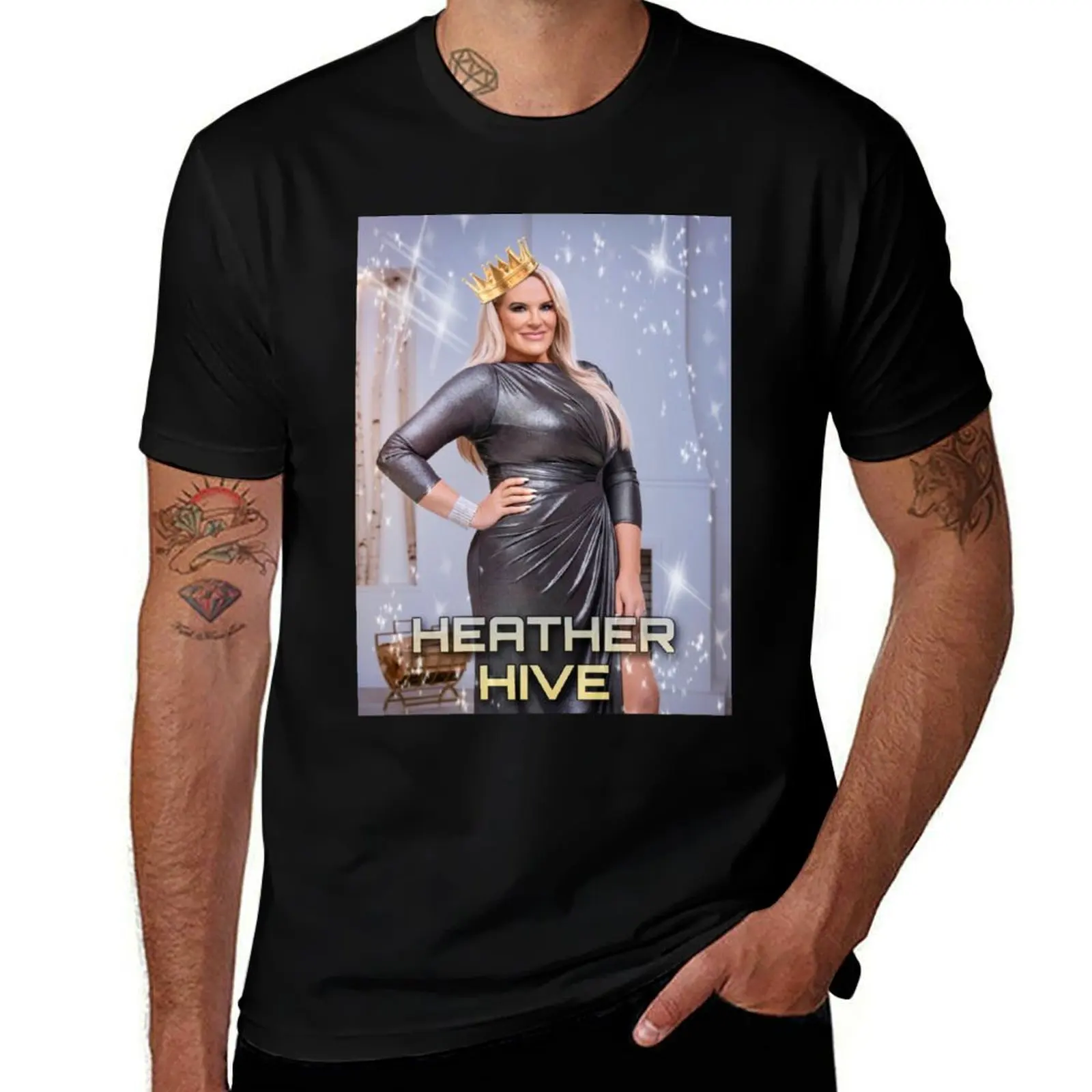 Heather Hive T-Shirt Anti-Fade Casual Tee Shirt T-Shirt