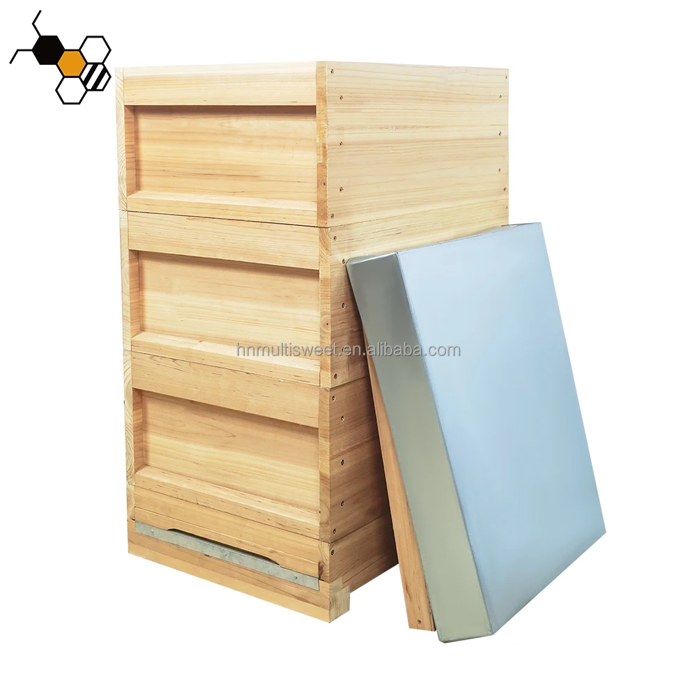 Germany Standard Zander Beehive, Waterproof Solid Wood Bee Hive Box, Beekeeping Equipment Supplier